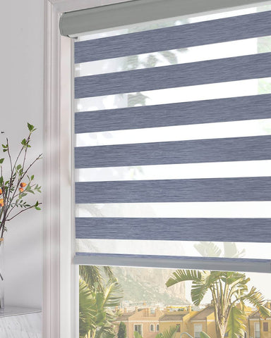 Persilux Corded Zebra Blinds for Windows