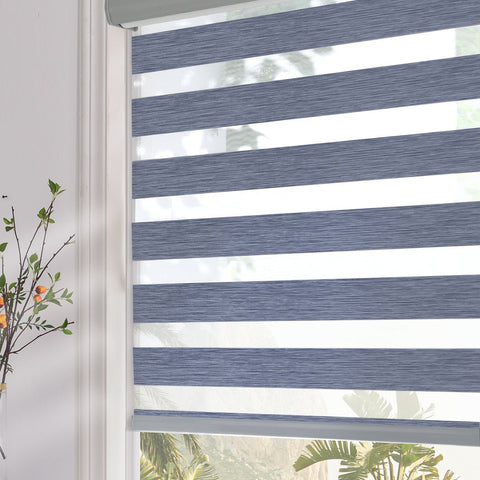 Persilux Corded Zebra Blinds for Windows